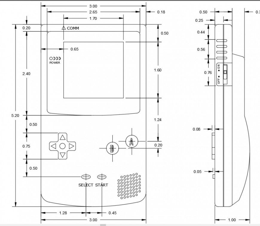2D CAD Drawing of Game Automation AutoCAD File