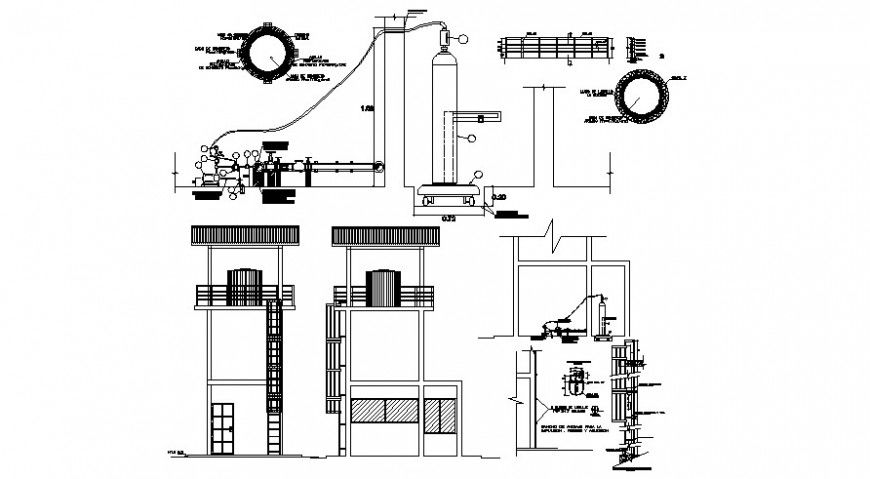 2d cad drawing of gas conductor auto cad software