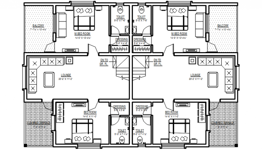 2d cad drawing of ground floor alternative 2 autocad software