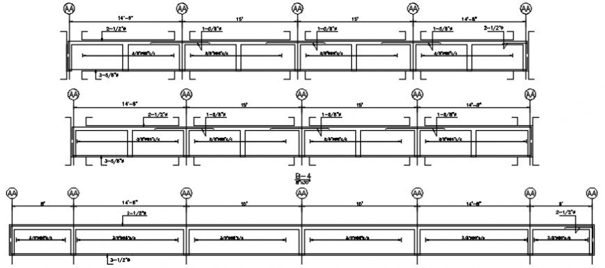 2d cad drawing of ground floor framing plan autocad software