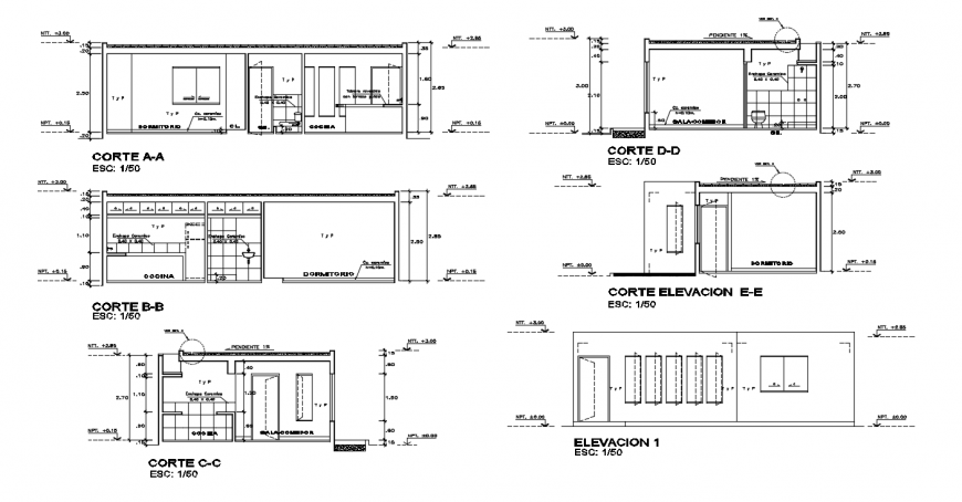 2d cad drawing of guardian house elevation autocad software