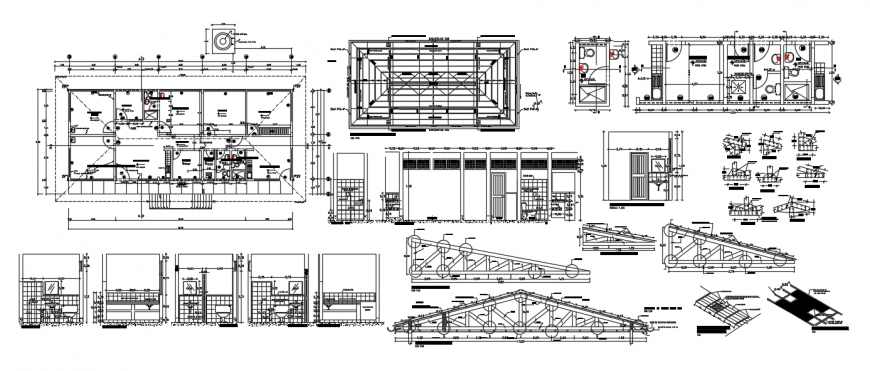 2d cad drawing of health post autocad software