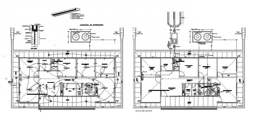 2d cad drawing of health post electrical layout plan autocad software
