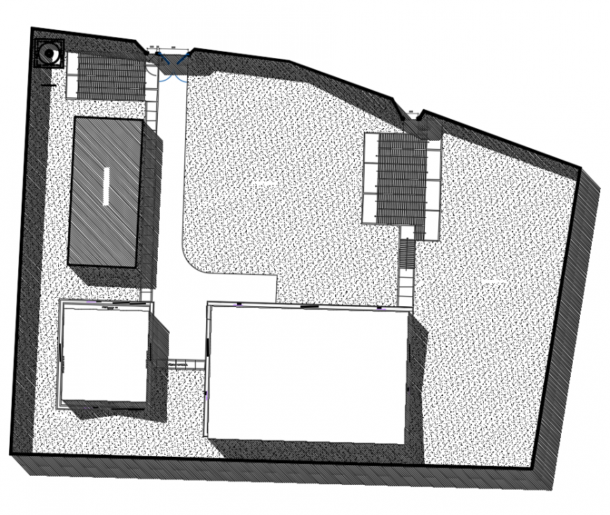 2d cad drawing of health post top plan autocad software