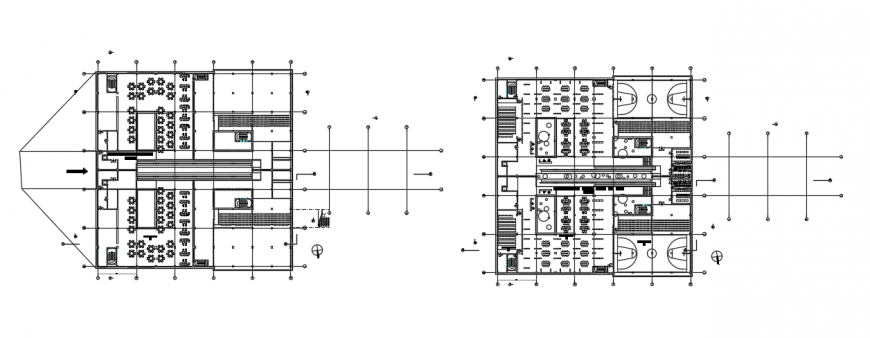 2d cad drawing of high school elevation plan auto cad software