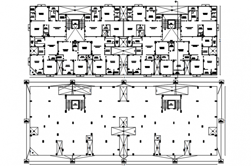 2d cad drawing of hollow plinth plan auto cad software