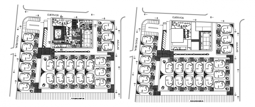 2d cad drawing of horizontal office auto cad software