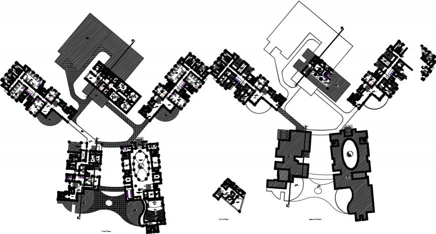 2d cad drawing of hospital plot view auto cad software