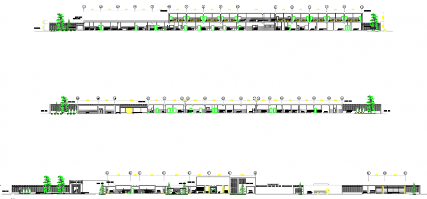 2d cad drawing of hospital sections autocad software