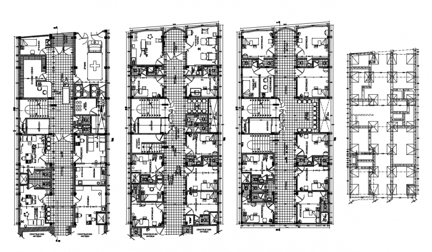 2d cad drawing of hostel floor plan auto cad software