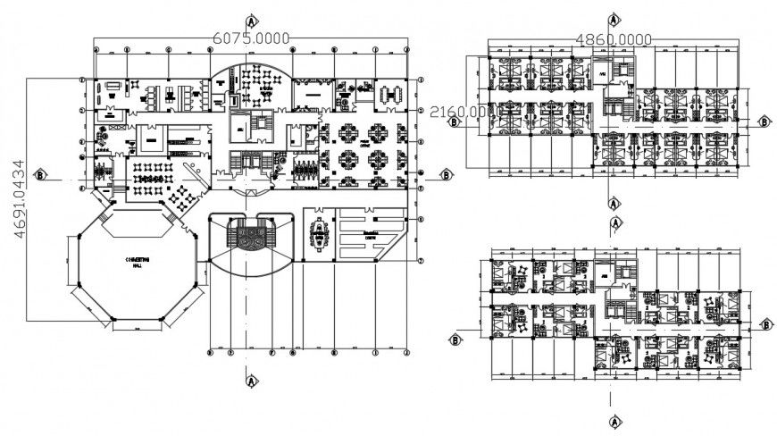 2d cad drawing of hotel elevation autocad software