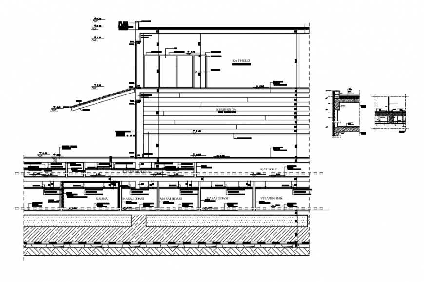 2d cad drawing of hotel elevation details auto cad software