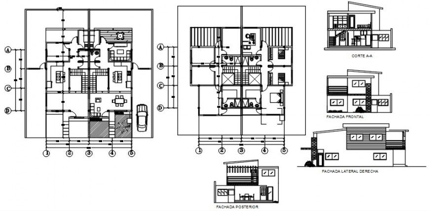 2d cad drawing of house plan  2 auto cad  software