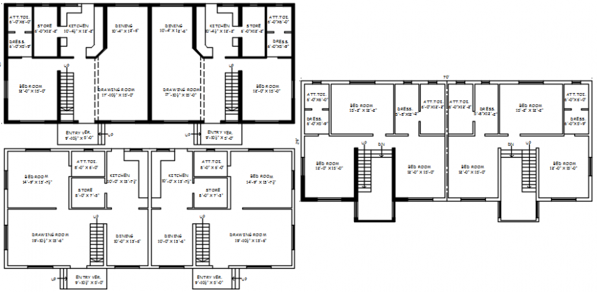 2d cad drawing of house plan AutoCAD software