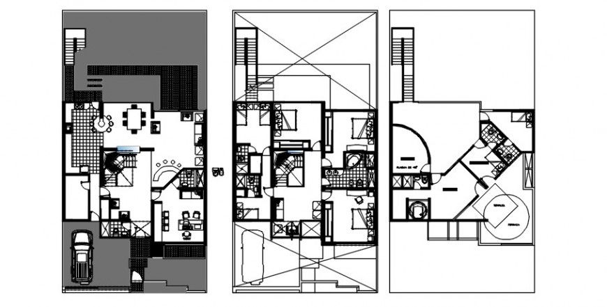 2d cad drawing of house square plan Auto Cad software