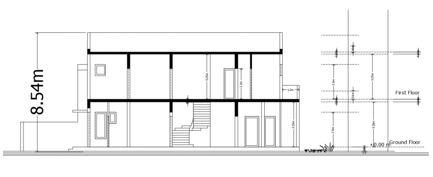2d cad drawing of house stru section floor plan auto cad software