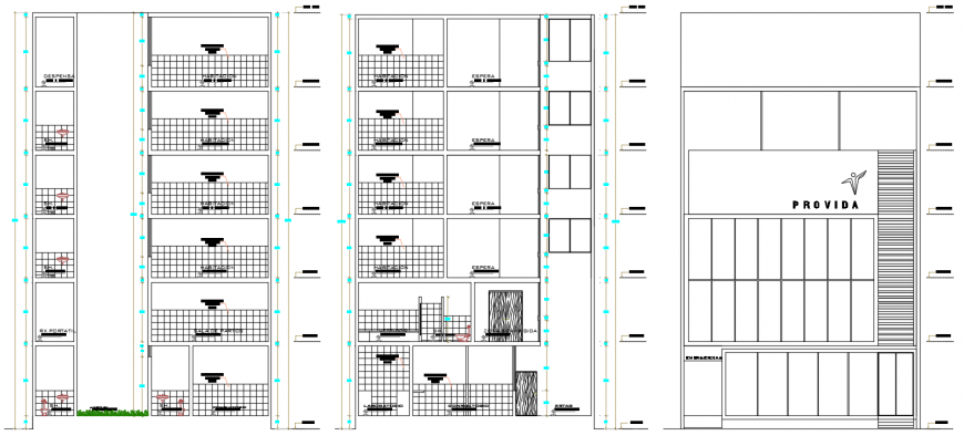 2d cad drawing of inner clinic section autocad software