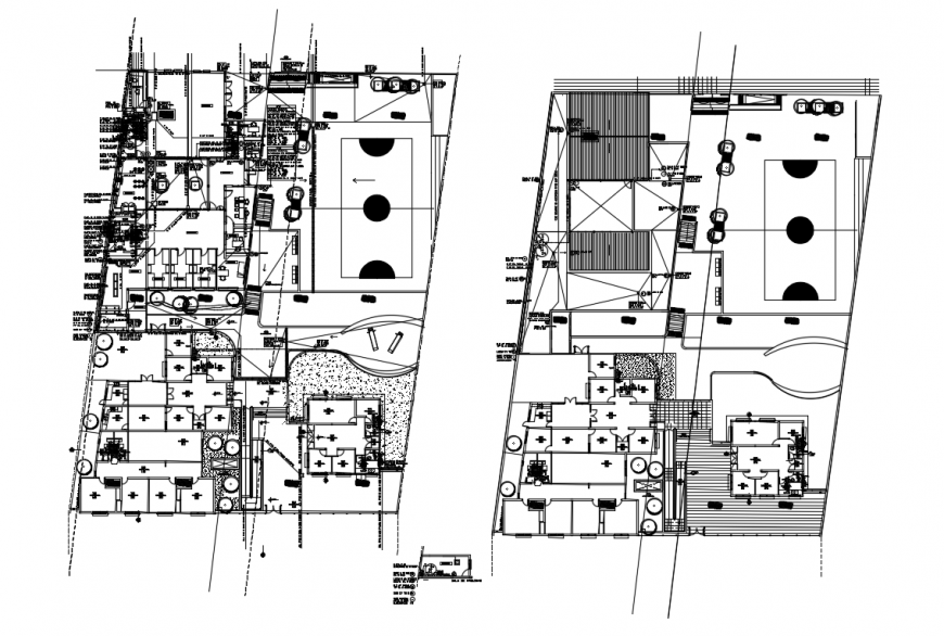 2d cad drawing of installation sanitary autocad software