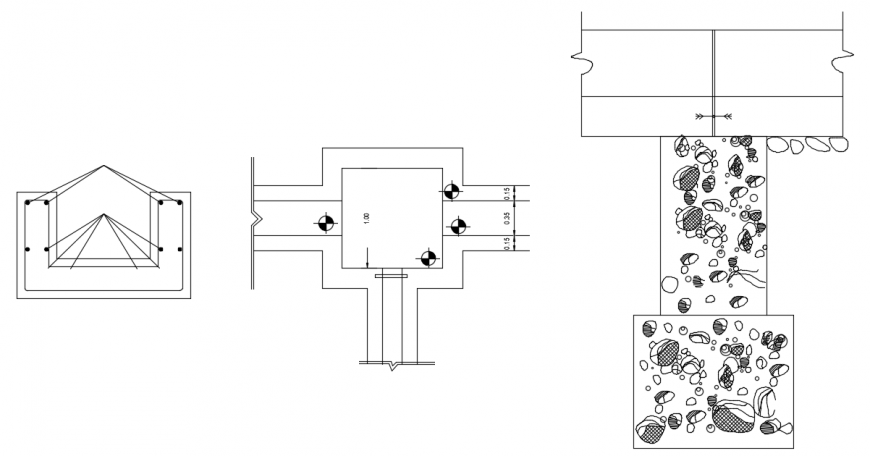 2d cad drawing of irrigation point’s auto cad software