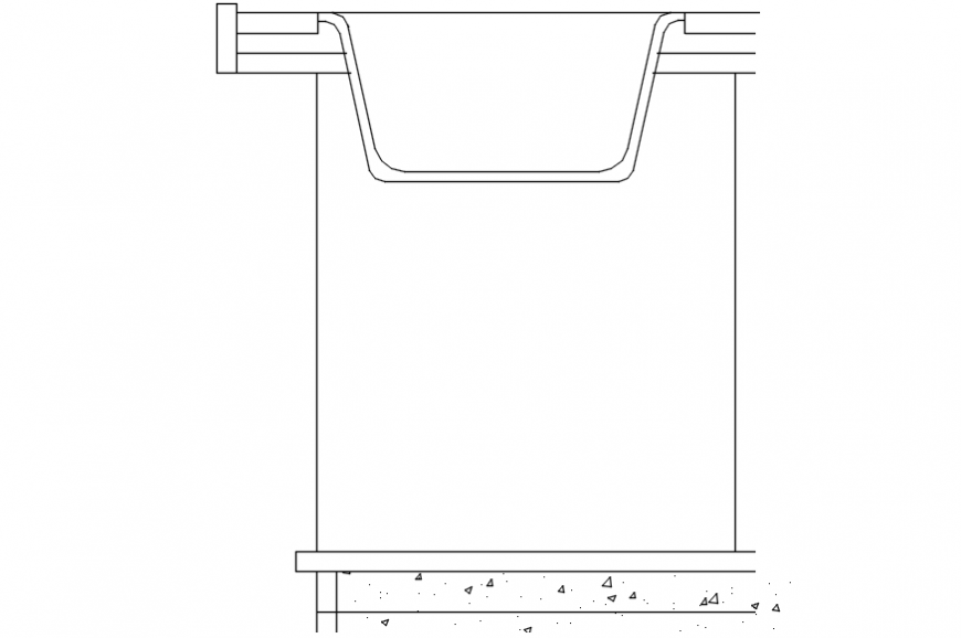 2d cad drawing of kitchen sink autocad software