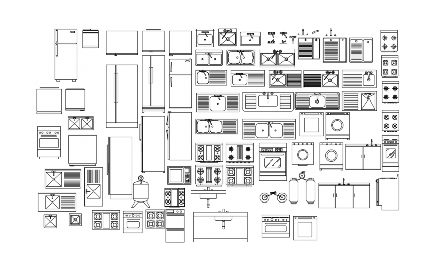 2d cad drawing of kitchen utility autocad software