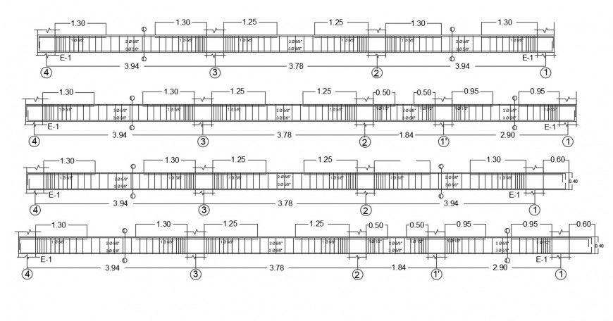 2d cad drawing of ladder apartment elevation autocad software
