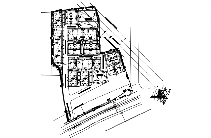 2d cad drawing of layout plan autocad software