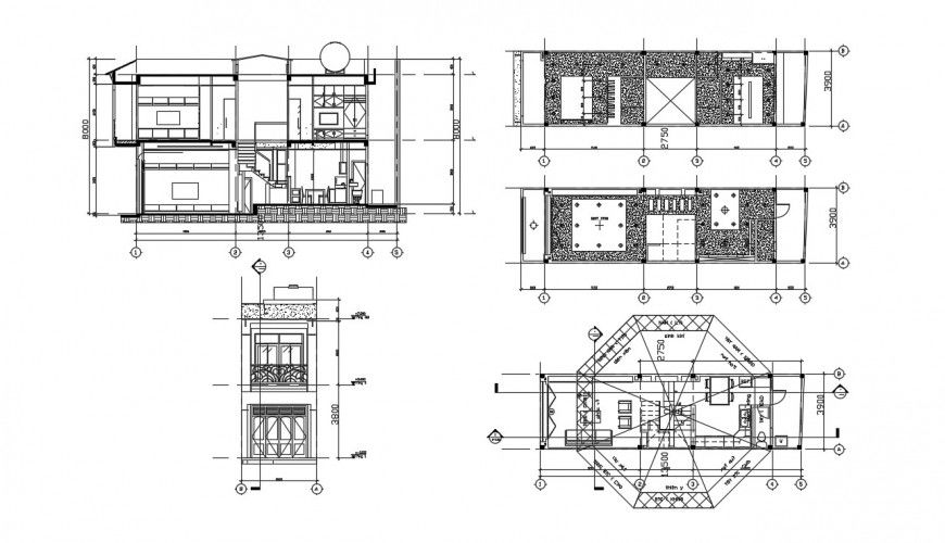 2d cad drawing of living room commercial autocad software