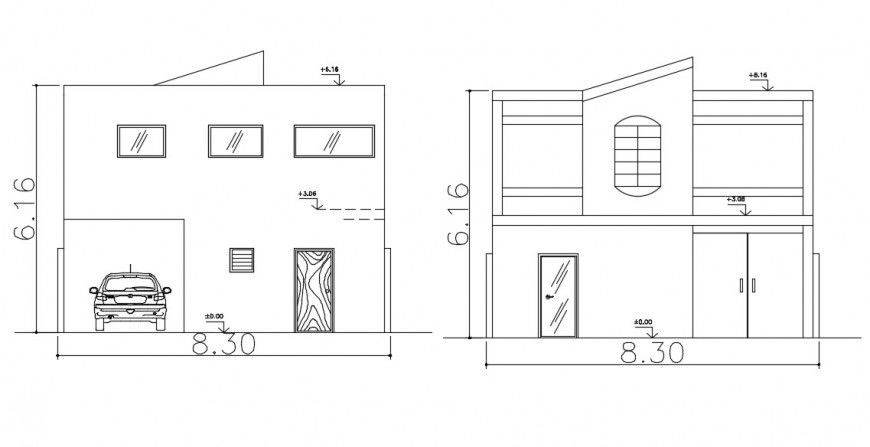 2d cad drawing of local commercial house autocad software