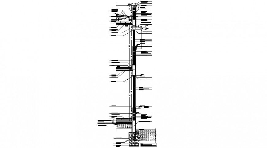 2d cad drawing of long street light auto cad software