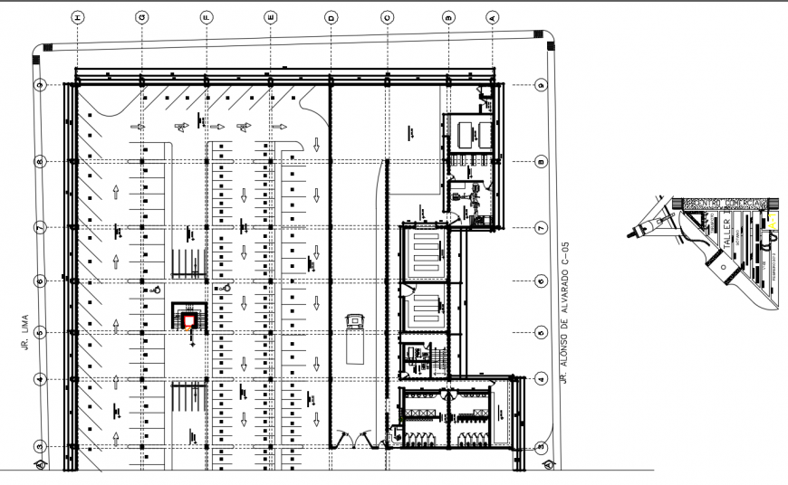2d cad drawing of mall autocad software
