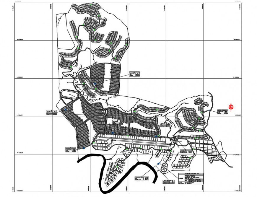 2d cad drawing of map route autocad software