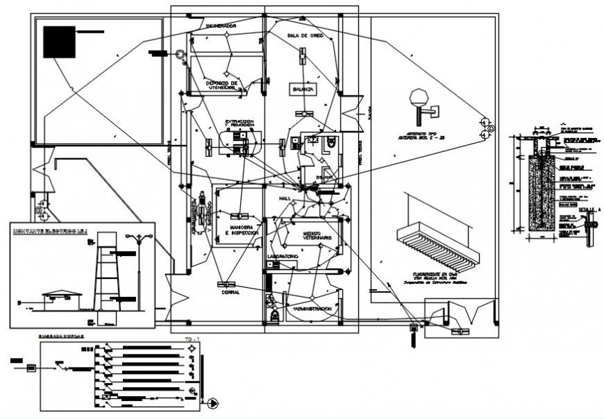 2d cad drawing of medical school autocad software