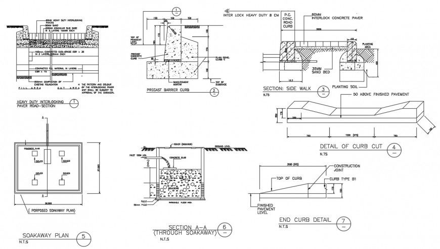 2d cad drawing of modified site layout plan AutoCAD software