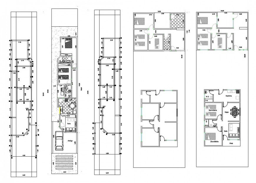 2d cad drawing of Nadya house plan autocad software
