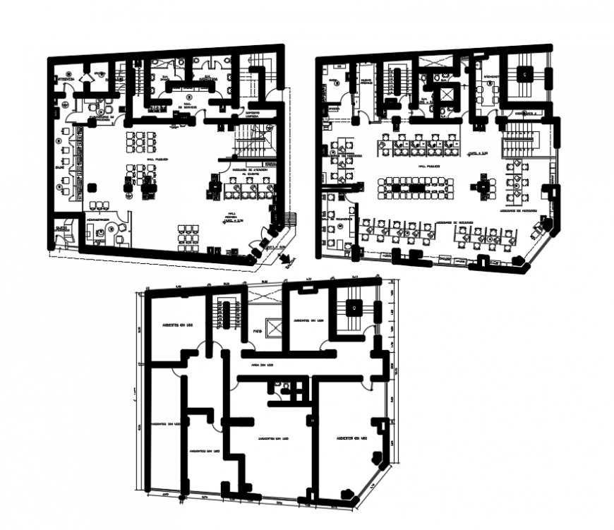 2d cad drawing of office floor top view elevation auto cad software