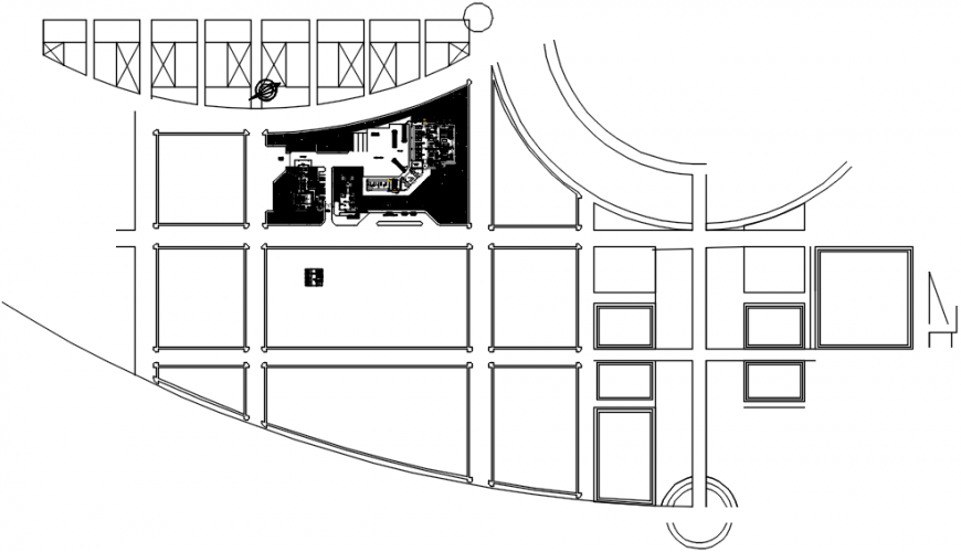 2d cad drawing of office plan auto cad software