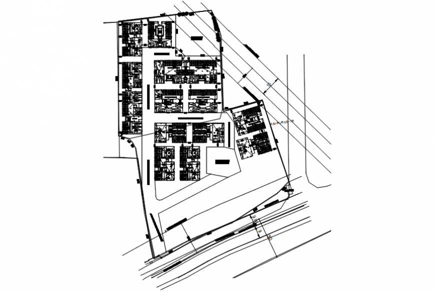 2d cad drawing of parking layout plan auto cad software
