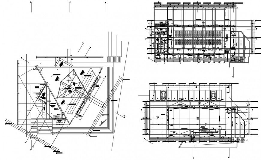 2d cad drawing of parking plan autocad software