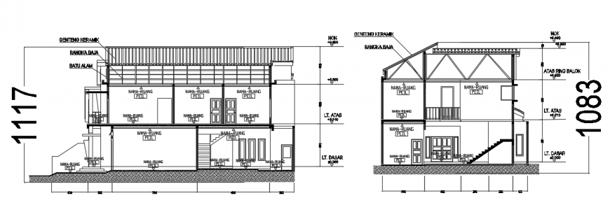 2d cad drawing of PHDM section autocad software