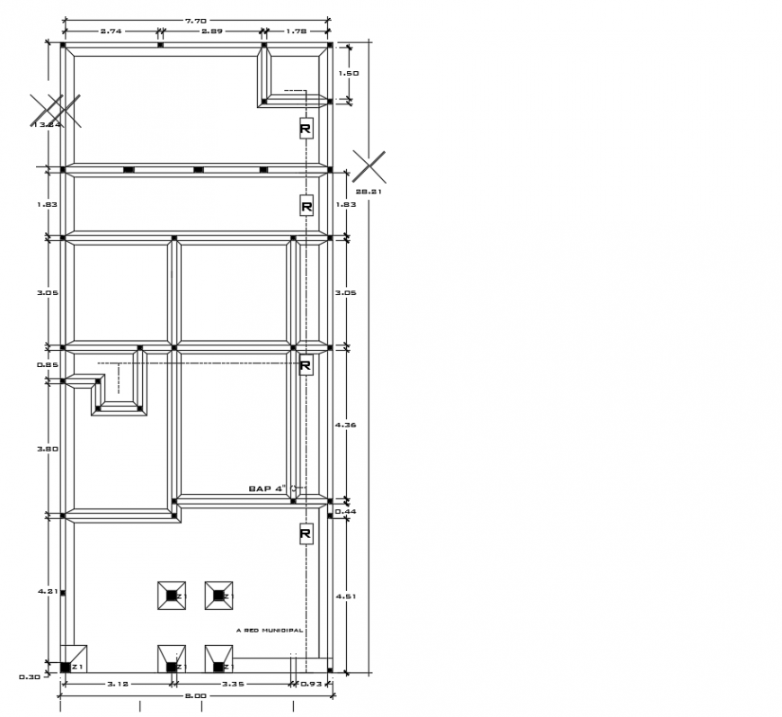 2d cad drawing of plain home drawing plan of autocad software