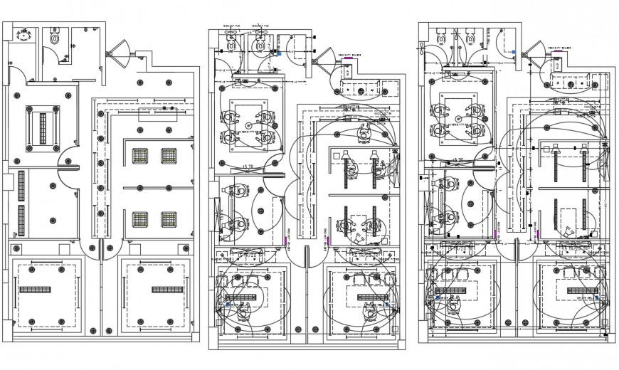 2d cad drawing of plan electrical view autocad software