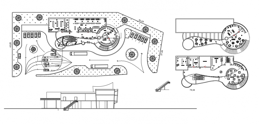 2d cad drawing of plans elevation auto cad software