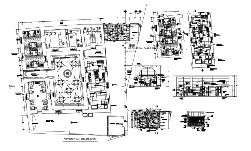 2d cad drawing of plant distribution center autocad software