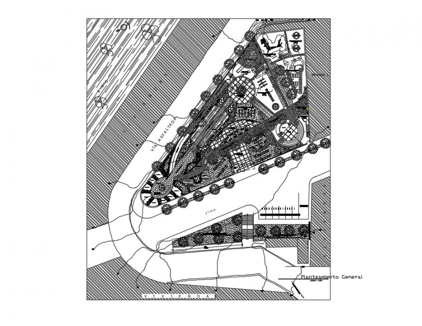 2d cad drawing of playground cultural autocad software
