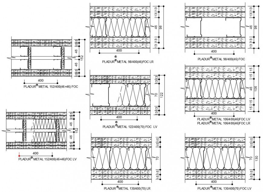 2d cad drawing of pleader metal elevation autocad software