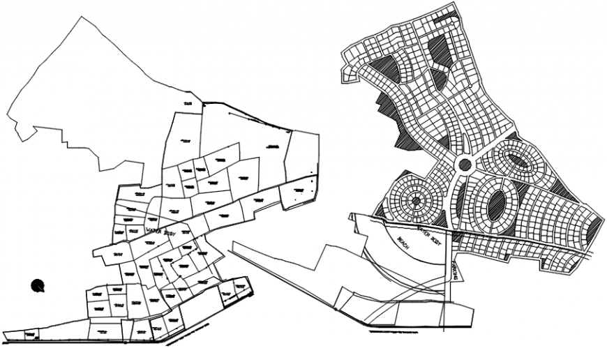 2d cad drawing of plot AutoCAD software