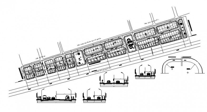 2d cad drawing of plot common elevation auto cad software