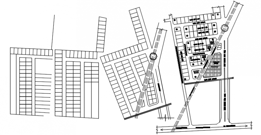 2d cad drawing of plots Auto CAD software