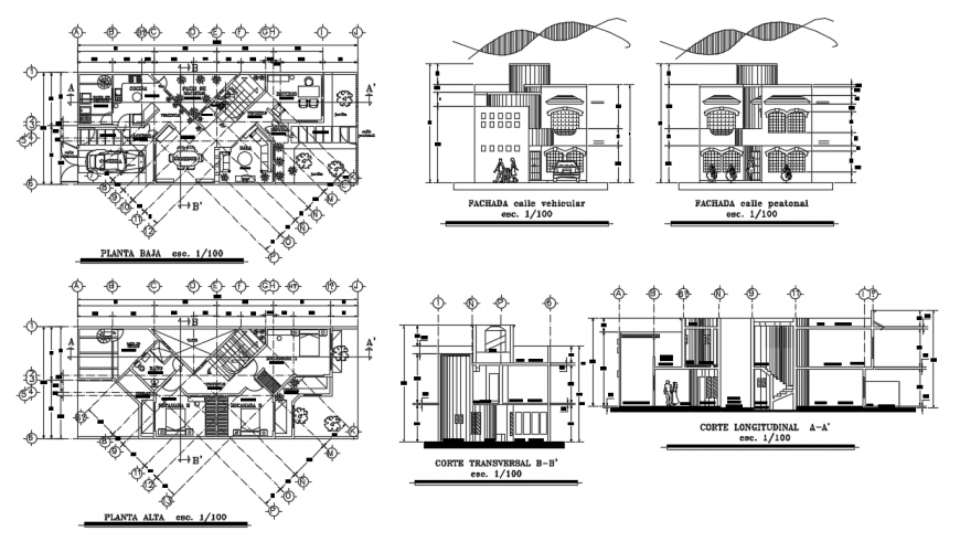 2d cad drawing of primary house auto cad software